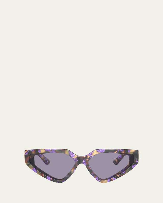 DG Crossed Logo Acetate & Plastic Cat-Eye Sunglasses